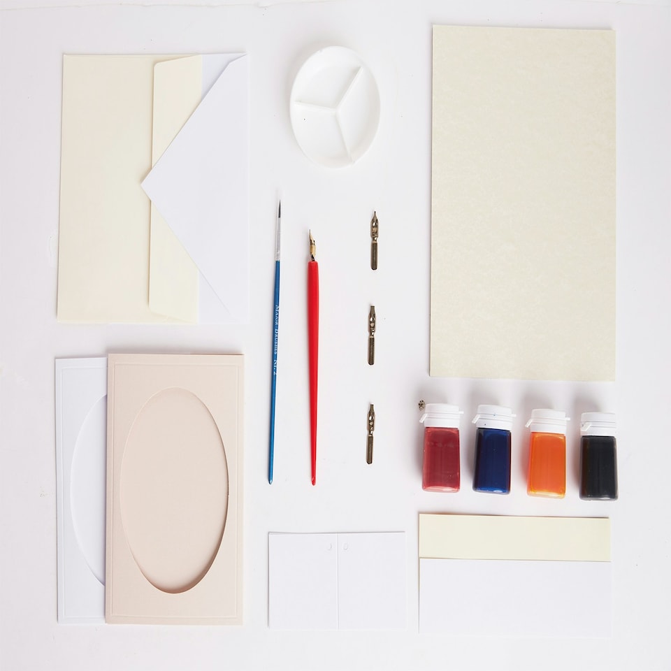 image 1 of House of Crafts Calligraphy Craft, Multicoloured, Single Craft Kit