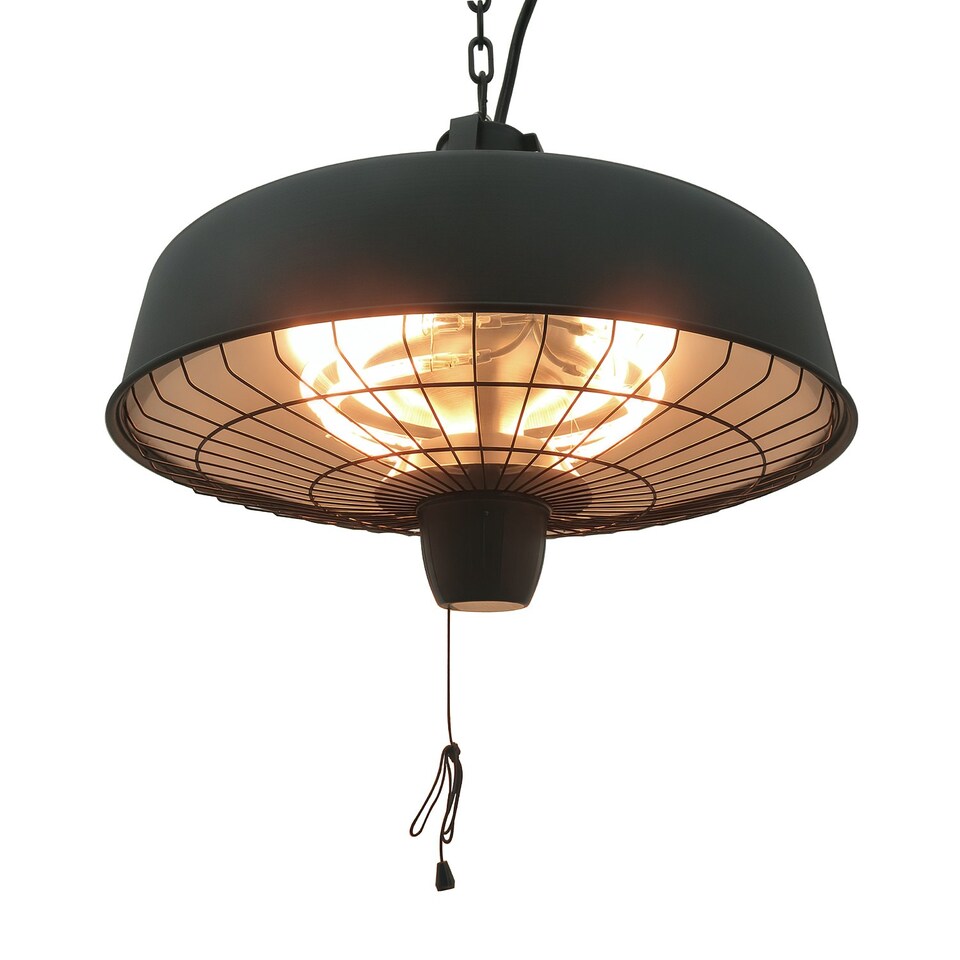 image 1 of Outsunny Adjustable Infrared Halogen Ceiling Mounted Light Heater 1000/2500W