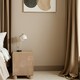 image 2 of Ajmer Solid Wood Bedside Table Brown
