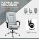 image 5 of HOMCOM Executive Office Chair Swivel Chair with Footrest Light Grey 