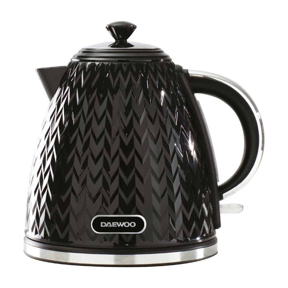 image 1 of Daewoo Argyle Kettle Toaster And Microwave Set Black