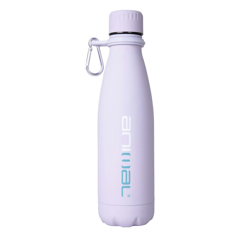 image 1 of Animal Rubber 480ml Water Bottle - Lilac - One Size