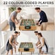 image 4 of SPORTNOW 4ft Table Football, Foosball Table Game for Adults, Natural Wood