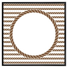 Rope border (Picture Frame) Black | S