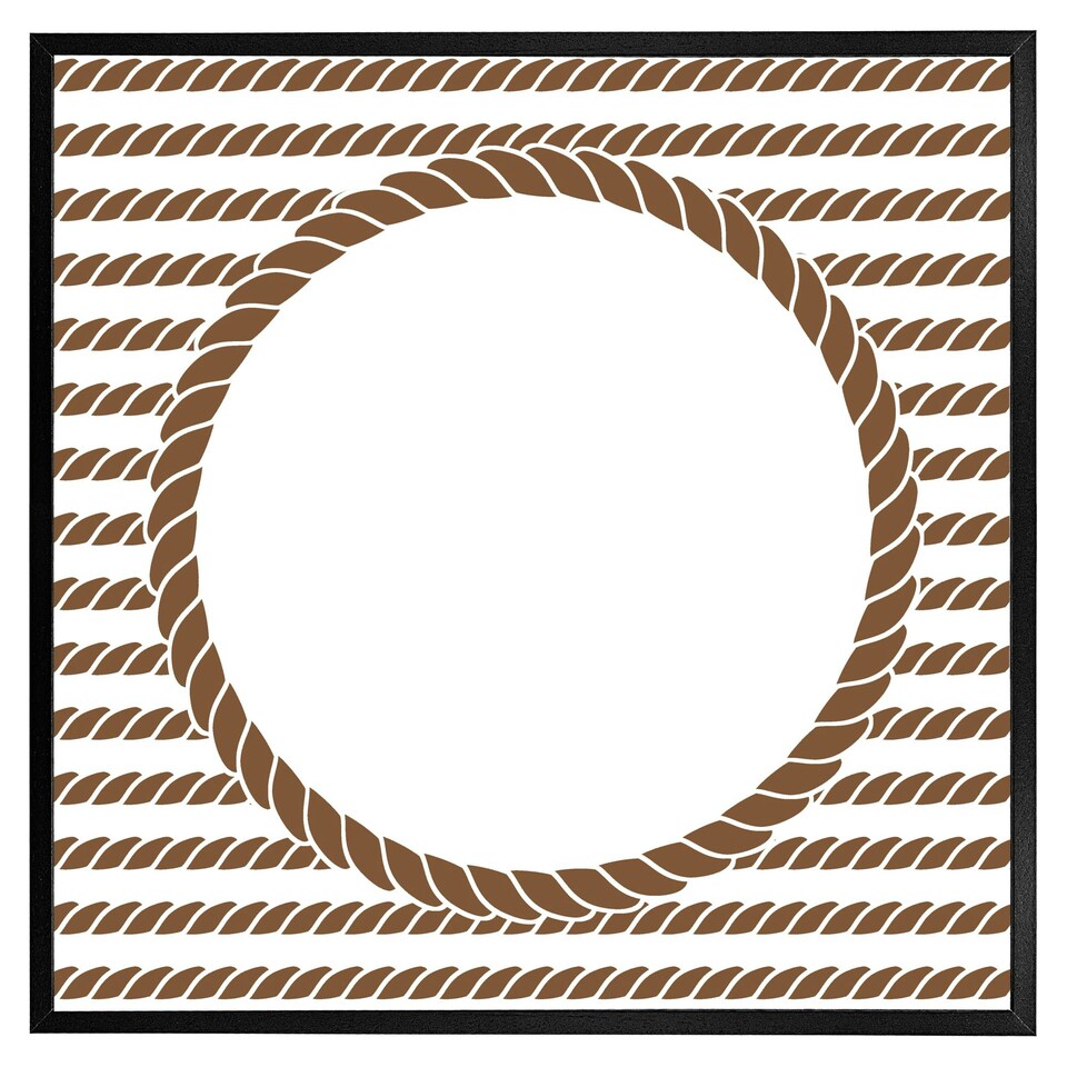 image 1 of Rope border (Picture Frame) Black | S