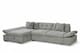 image 1 of Grey Chenille Fabric 1C2 Corner Sofabed with Storage HARRY