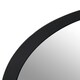 image 3 of Athena Round Medium Black Wall Mirror Black