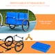 image 4 of HOMCOM Bicycle Trailer with 65L Foldable Storage Box and Pneumatic Tyres, Black