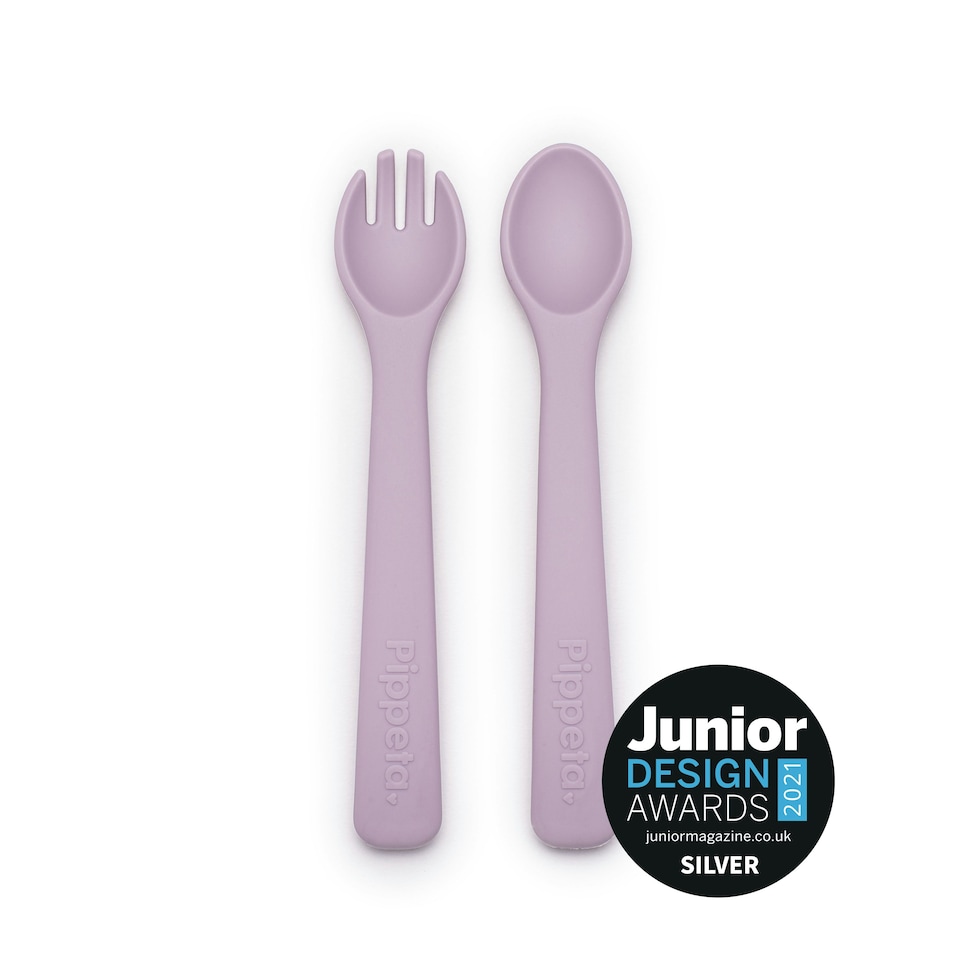 Pippeta Silicone Spoon & Fork | Lilac