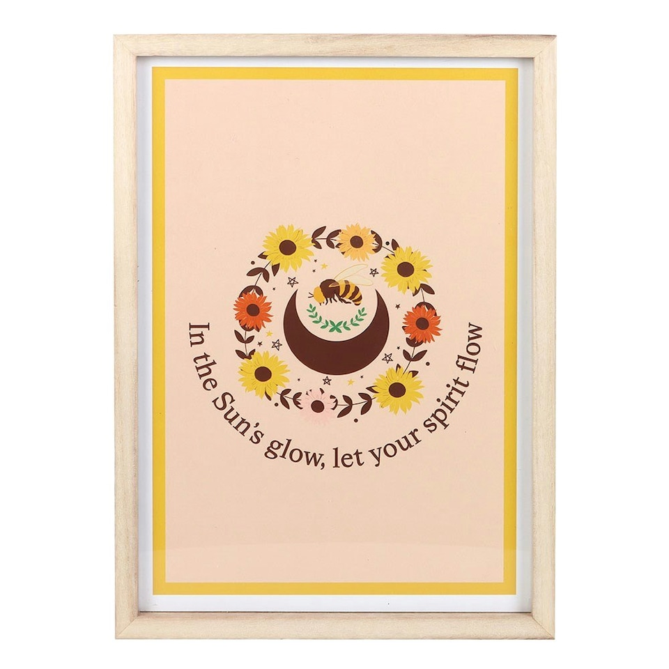 image 1 of Something Different Let Your Spirit Flow Framed Wall Art - Multicoloured - One Size One Size