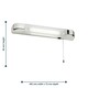 image 4 of Rise - Chrome Bathroom Shaver Light Chrome | White