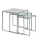 image 1 of Katrine Nest of Tables with Glass Top Set of 3