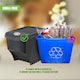 image 3 of GEEZY Durable Stackable Open Fronted Waste Bins with Lids Storage Container