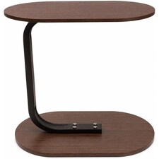 MantraRaj Side Table for Sofa & Bed Small Snack Coffee Table Compact Couch Sofa Side Table Brown