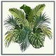 image 4 of Green tropical foliage (Picutre Frame) Brown | Oak | XL