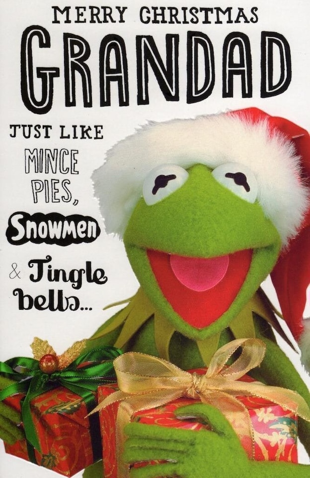 image 1 of Muppets Granddad Humour Classic Christmas Greeting Card