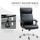 image 5 of Vinsetto Massage Office Chair, PU Desk Chair with 6 Point Massage, High Back Computer Chair with Metal Legs, Thick Seat, Remote Control and Adjustable Height, Black