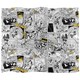 image 1 of Batman Action Panels Blanket - Multicoloured - One Size