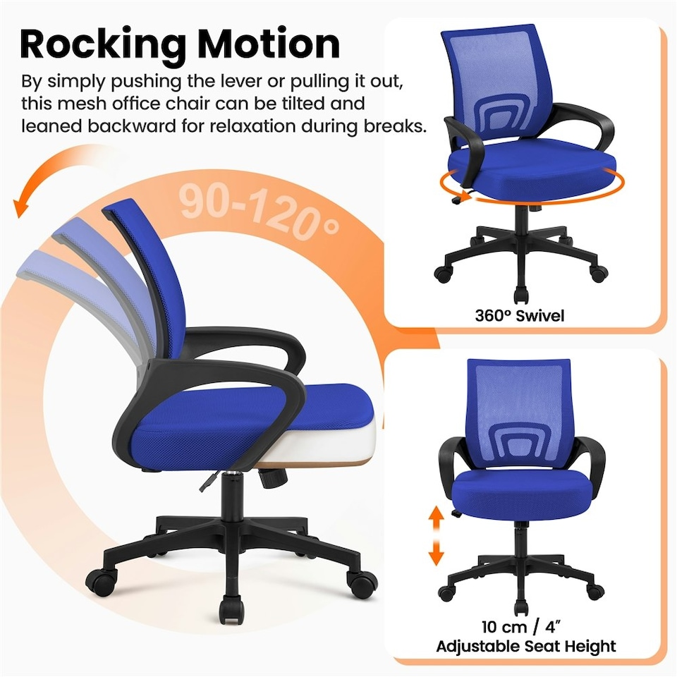 image 1 of Yaheetech Ergonomic Mesh Office Chair Mid-Back Height