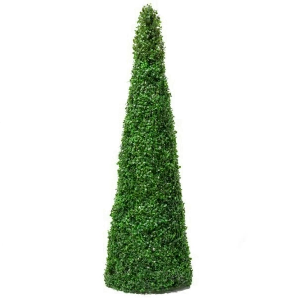 image 1 of Primrose XL Artificial Topiary Buxus Cone Obelisk Tree 140cm