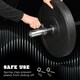 image 5 of SPORTNOW 5cm Weight Lifting Bar, Barbell Bar with Spring Clips, 210cm, 19kg