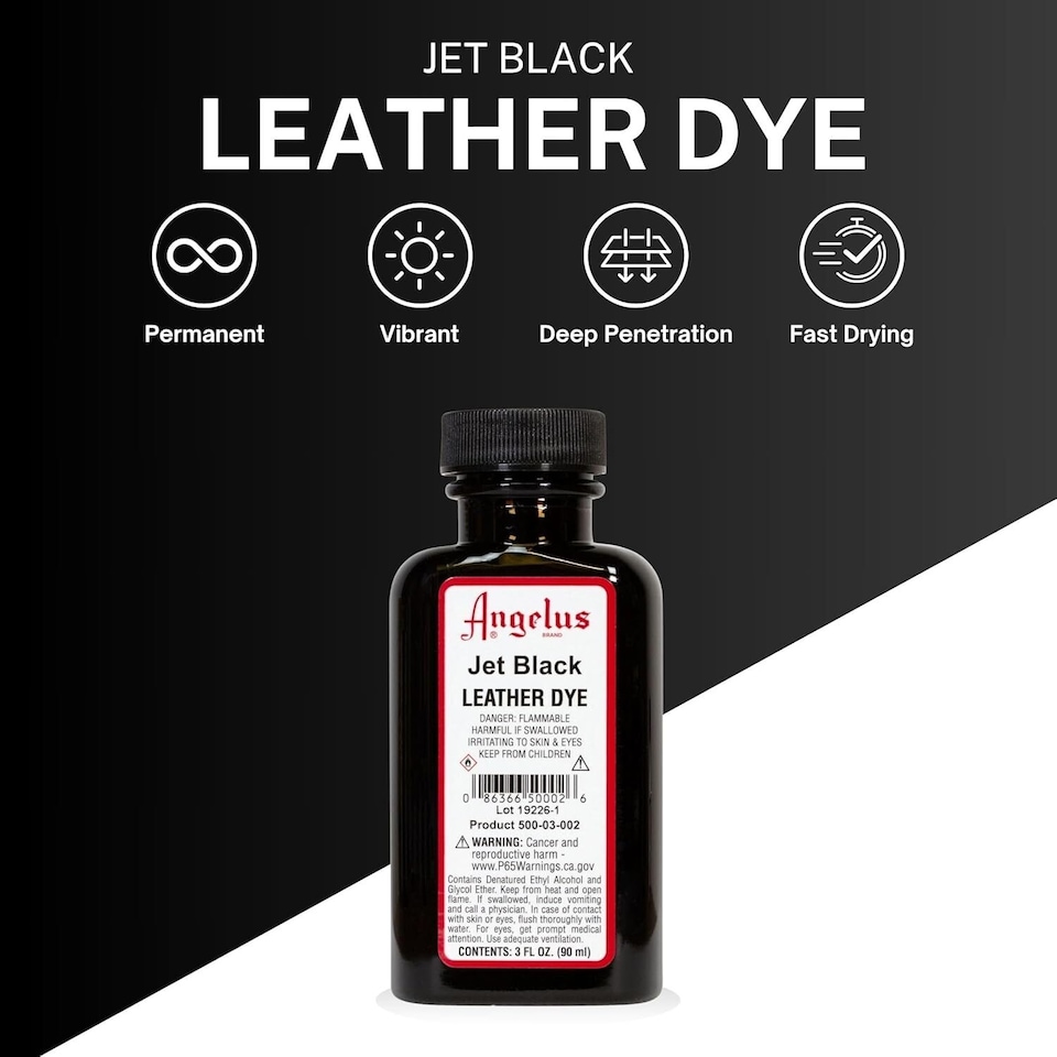 image 1 of Angelus Leather Dye - Permanent Deep Penetrating Colour Change 3oz | Red | Burgundy