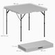 image 7 of Outsunny 3ft Folding Camping Table with 2 Adjustable Height, Dark Grey 
