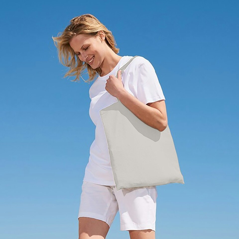 image 1 of SOLS Awake Recycled Tote Bag - Natural - One Size Cream