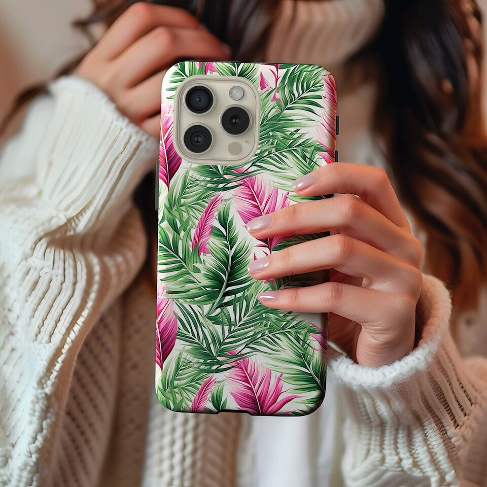 image 1 of Tropical Phone Case Pink | iPhone 16
Magsafe | iPhone 16
Magsafe