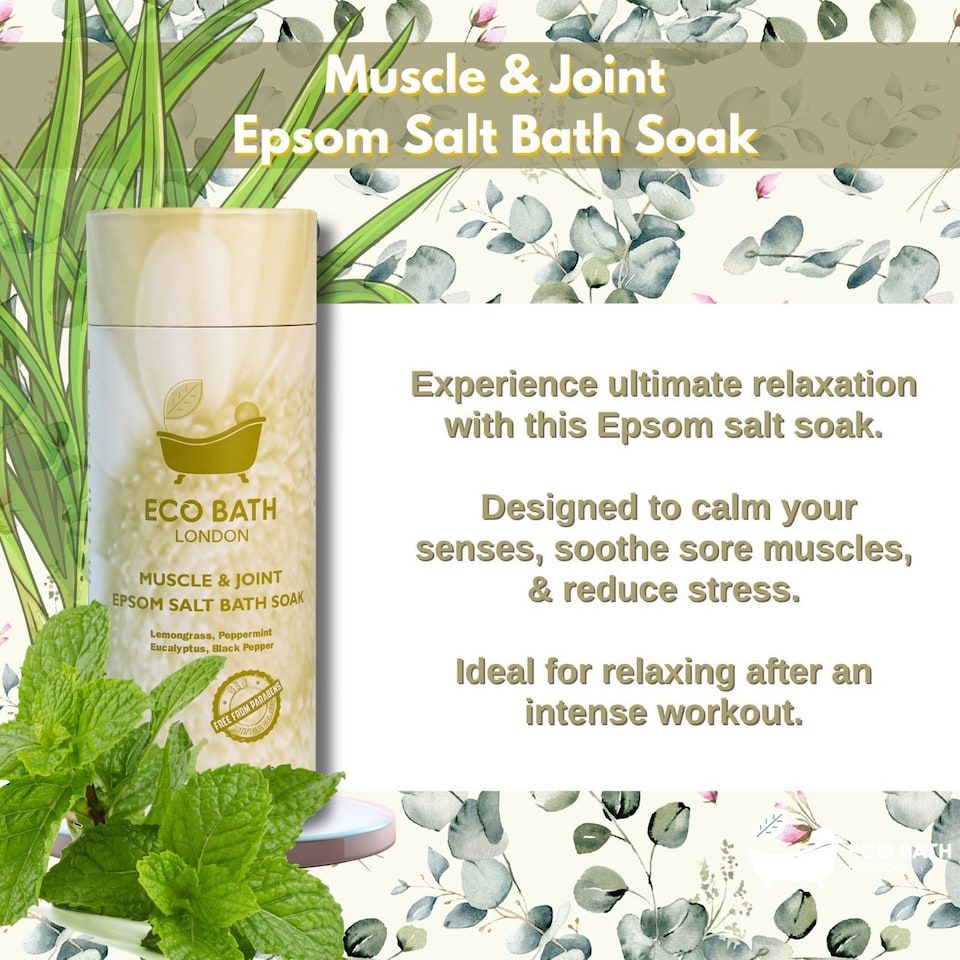 image 1 of Muscle & Joint Recovery Epsom Salt Bath Soak Gift Tube