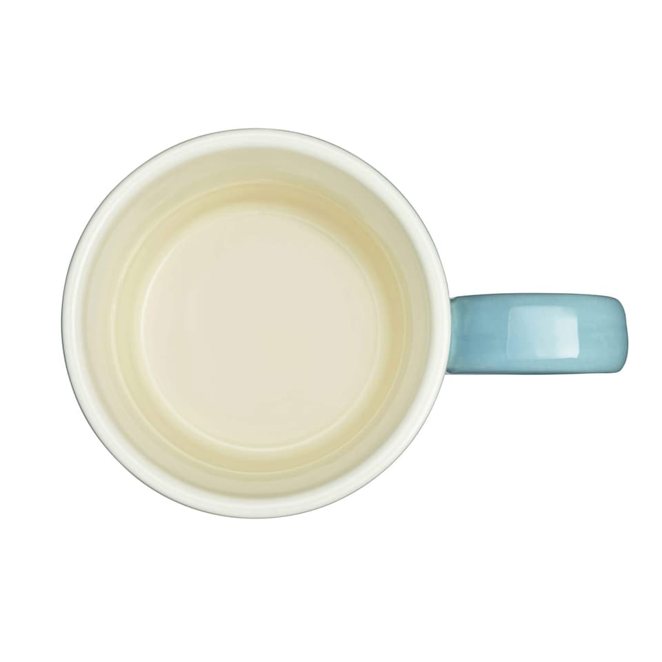 image 1 of Cooks Professional 4 Piece Mug Set |  Durable Dishwasher Safe Stoneware | 350ml | Blue | Teal