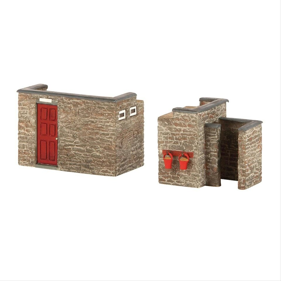 image 1 of Bachmann Scenecraft Narrow Gauge Station Red (Pre-Built)