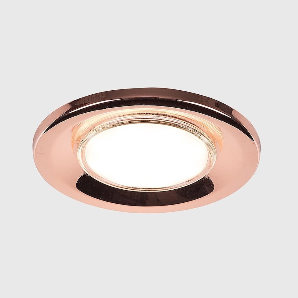 image 1 of ValueLights Downlight Fire Rated Copper Ceiling Light Fitting Single Pack