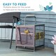 image 4 of PawHut Parrot Cage, Travel Carry Pet Bird Cage Cockatiel w/ Metal Handle