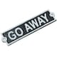 image 3 of Go Away Cast Iron Sign Plaque Door Wall House Home Gate Garden Yard Post