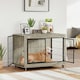 image 1 of PawHut Dog Crate Furniture on Wheels, for Large Dogs 