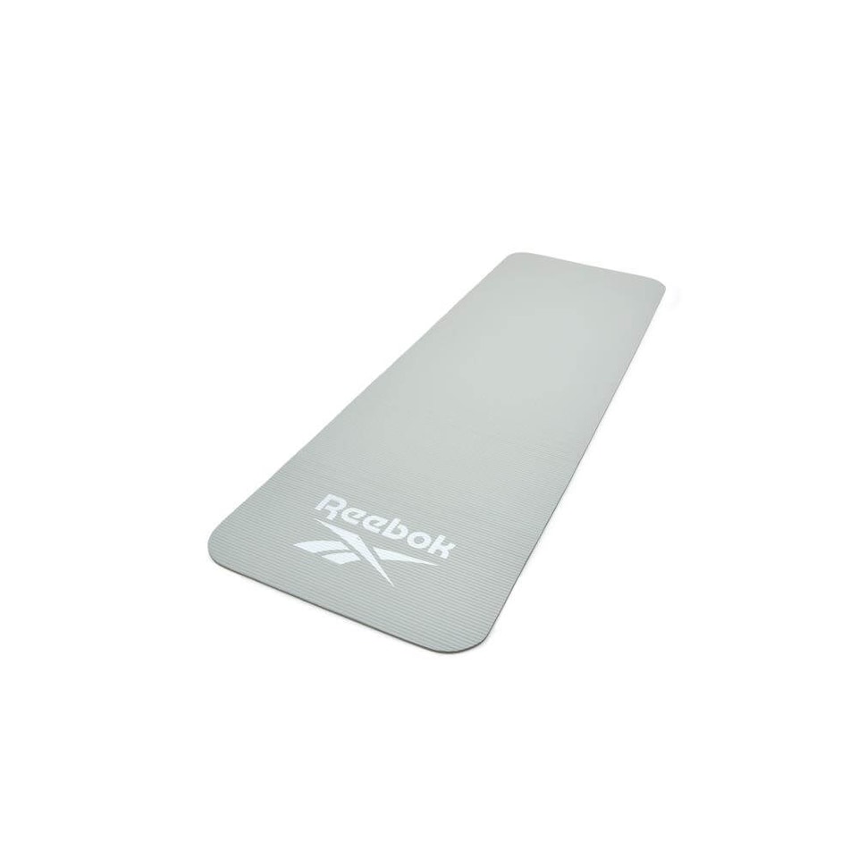 image 1 of Reebok 7mm Padded Training Mat, 61 x 61 cm, Ridged Non-Slip Base. | Multi | Grey | 173 (L) x 61 (W) x 7 (H)