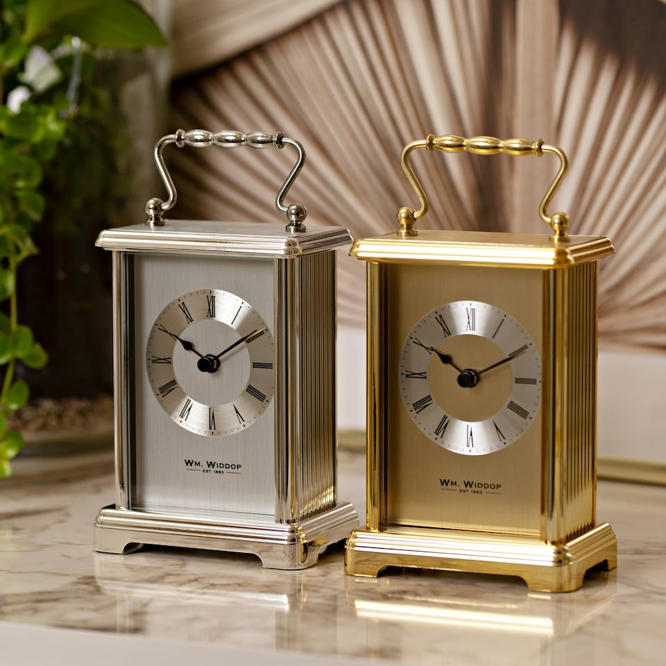 image 1 of Wm.Widdop Carriage Clock - Gilt Gold