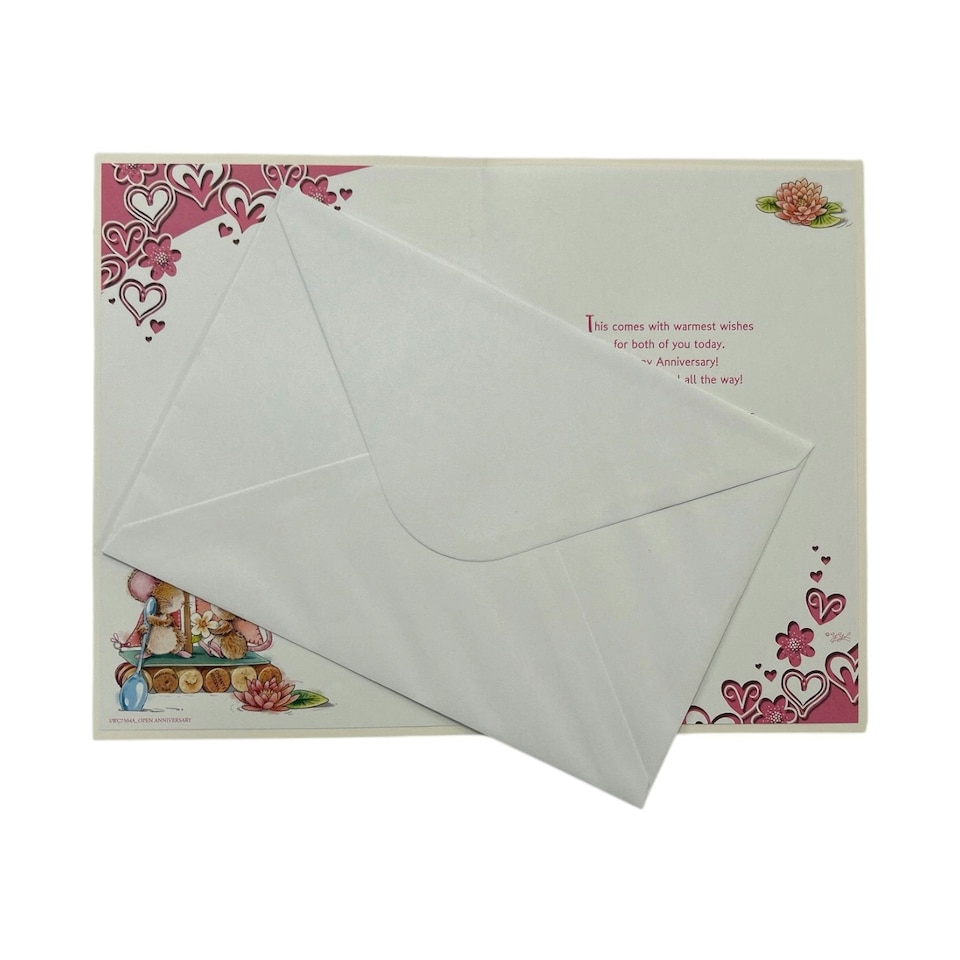 image 1 of Sister & Brother-In-Law Yacht and Hearts Design Anniversary Card
