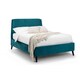 image 1 of Premium - Teal Velvet Curved Bed Frame - Double 4ft 6" (135cm)