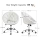 image 3 of Yaheetech Tufted Leisure Office Chair  Adjustable Height White