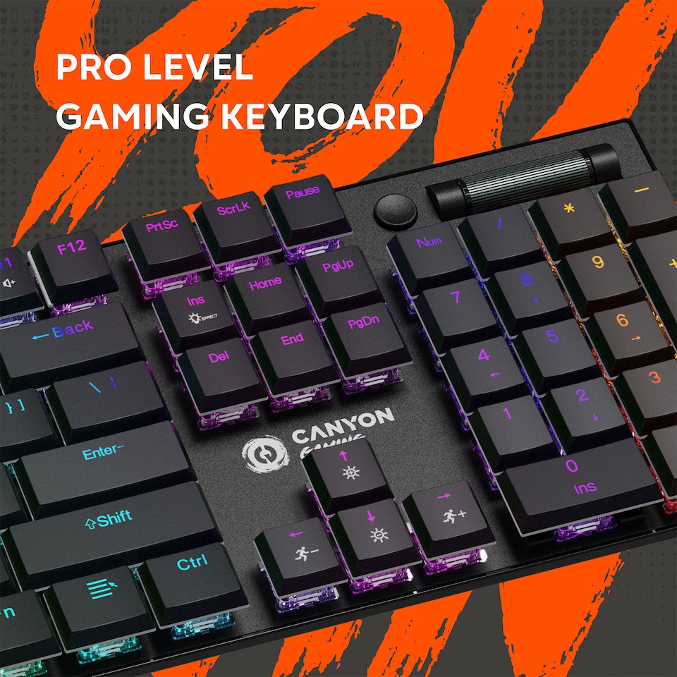 image 1 of Canyon Cometstrike GK-55 Keyboard Wired US Black