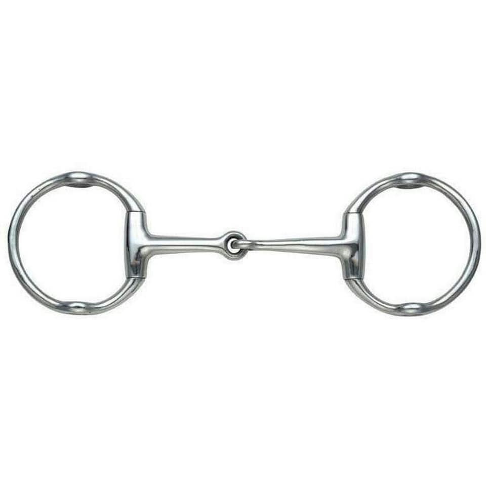 Shires Jointed Horse Cheltenham Gag Bit - Silver - 4.5in