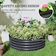 image 6 of Outsunny Galvanised Planter with Gloves, 120 x 120 x 43cm, Dark Grey | Grey | Dark Grey