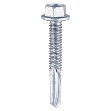 Timco - Metal Construction Heavy Section Screws - Hex - Self-Drilling - Zinc (Size 5.5 x 100 - 100 Pieces)