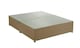 image 1 of Cream Linen No Drawer Divan Base Double