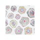 image 1 of Hand Painted Multicolor Watercolor Splash Back | White