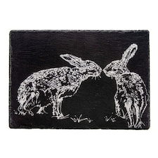 The Just Slate Company Kissing Hares Slate Cheese Board