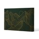 image 1 of Golden mountain line art (Canvas Print) 31 x 41 x 4cm