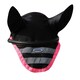image 1 of Weatherbeeta Reflective Horse Ear Bonnet - Pink/Black - Pony